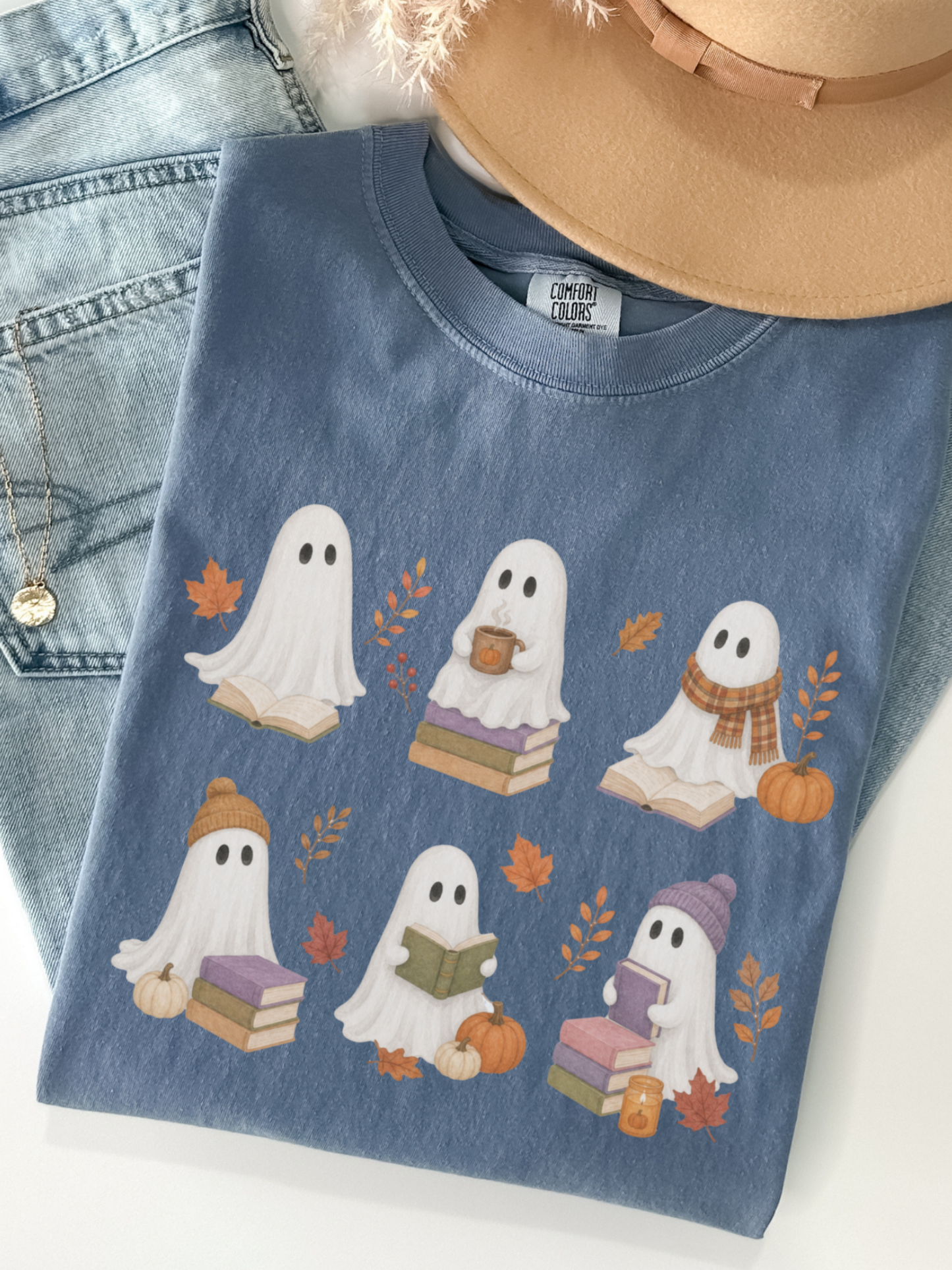 Watercolor Ghosts Comfort Colors Shirt | Unique Ghost Gift