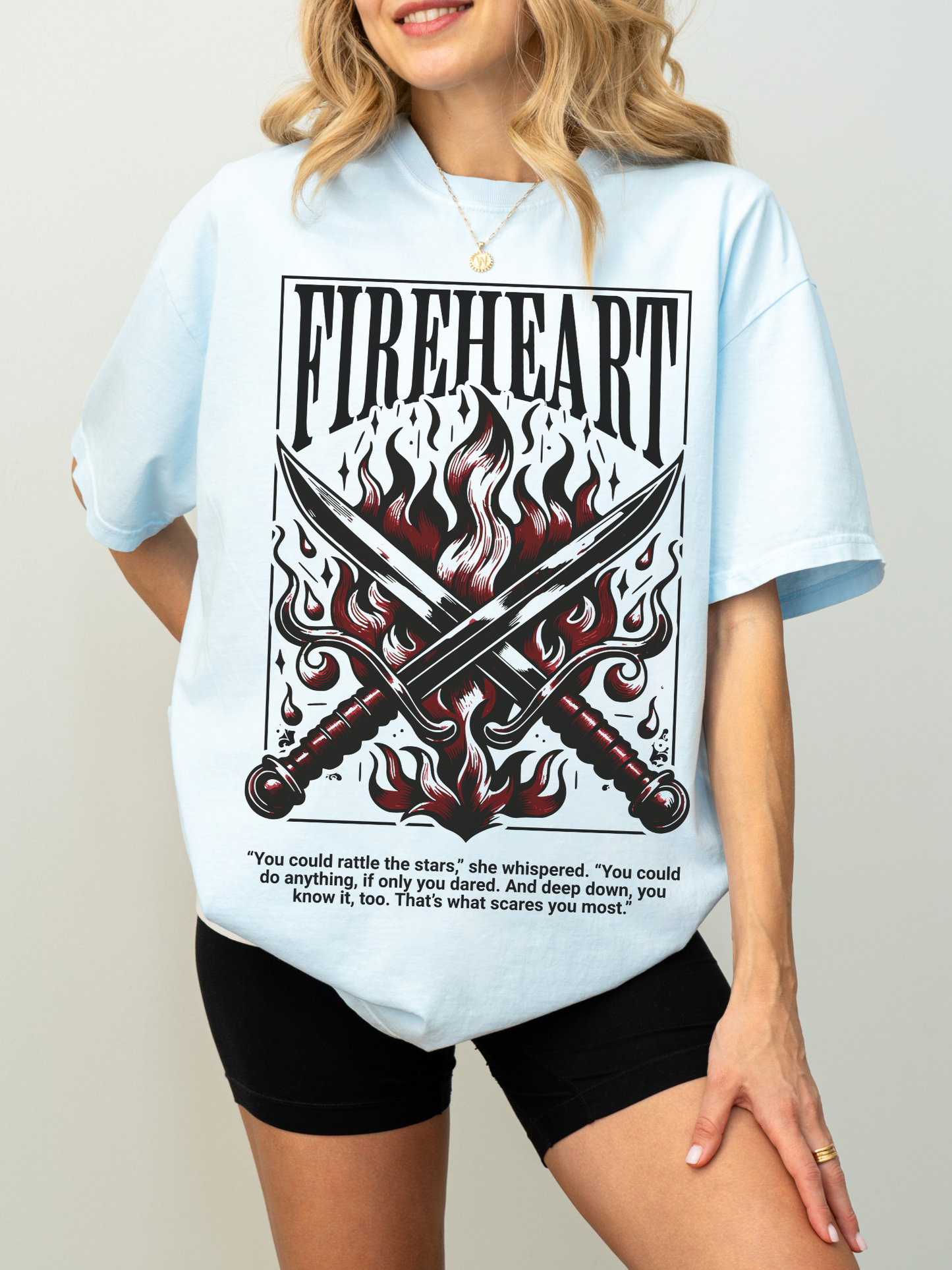 Fireheart Comfort Colors Shirt | Throne of Glass Merch