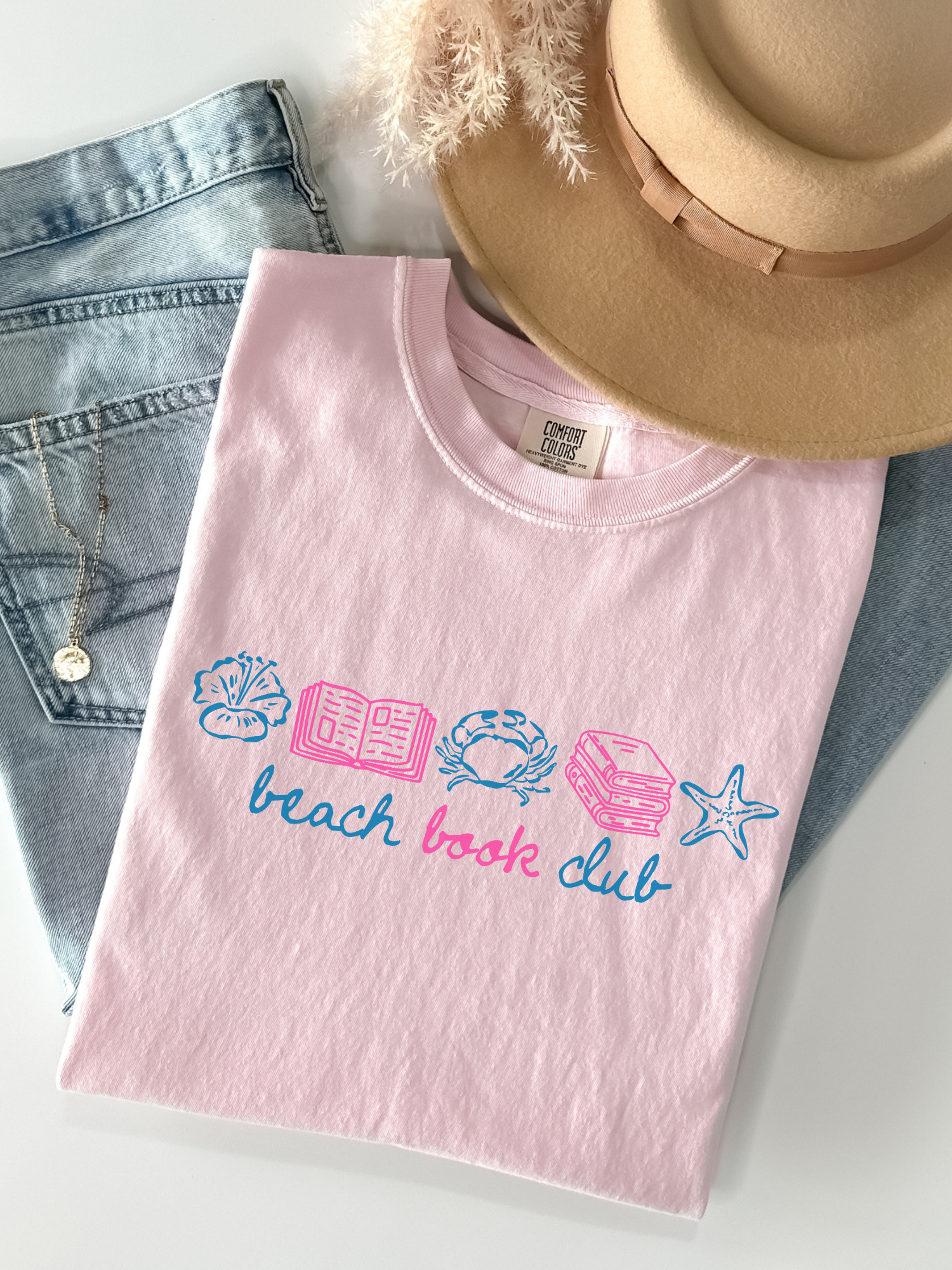 Beach Book Club Comfort Colors Shirt | Book Lover Gift