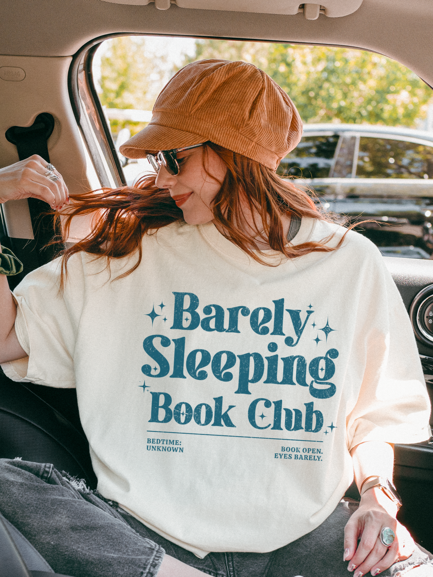 Barely Sleeping Book Club Shirt | Funny Gift for Book Lovers