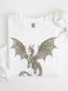 Floral Dragon Sweatshirt | Mystical Fantasy Gift for Her