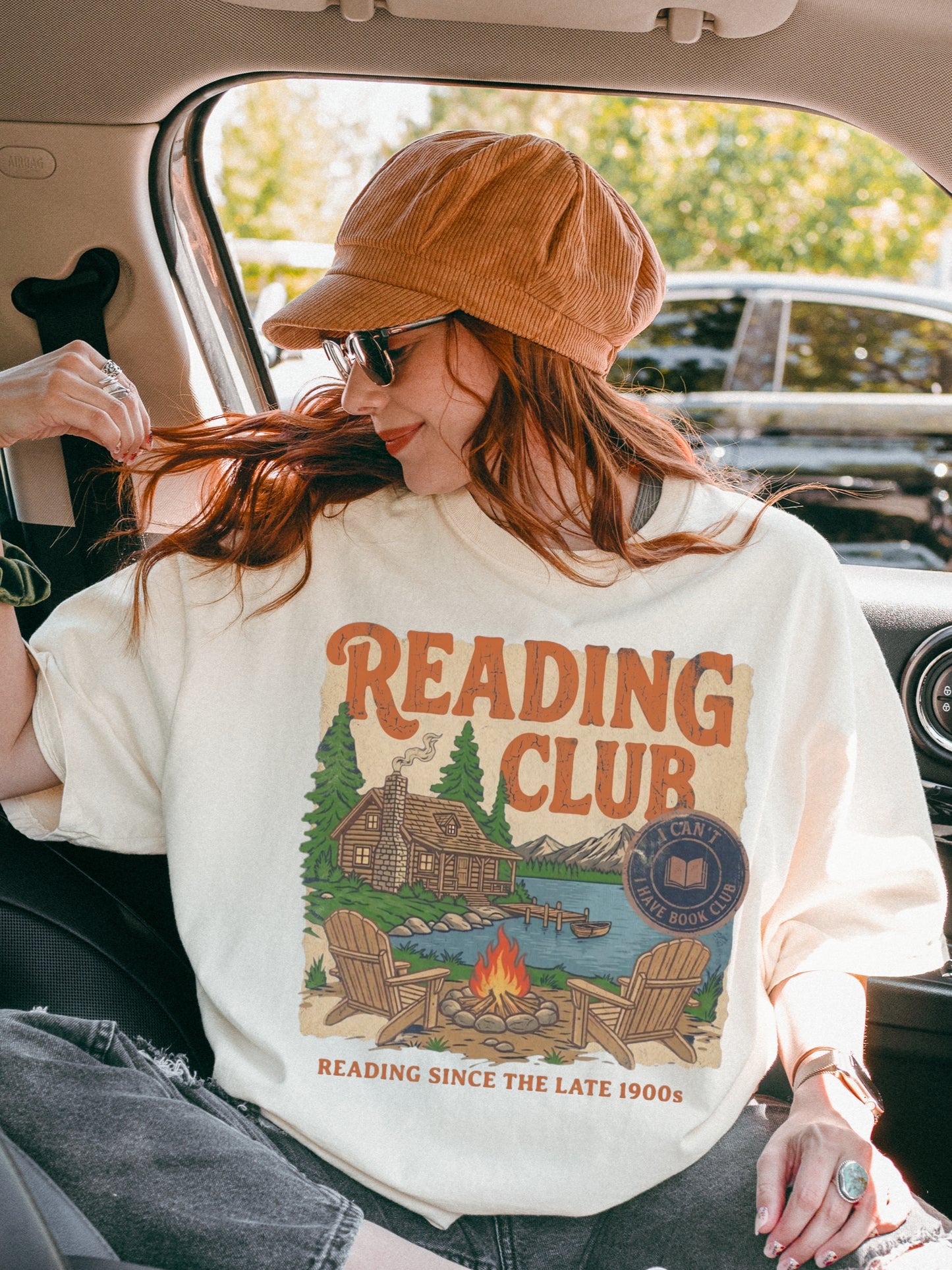 Reading Club Comfort Colors Shirt | Book Lover Gift for Her