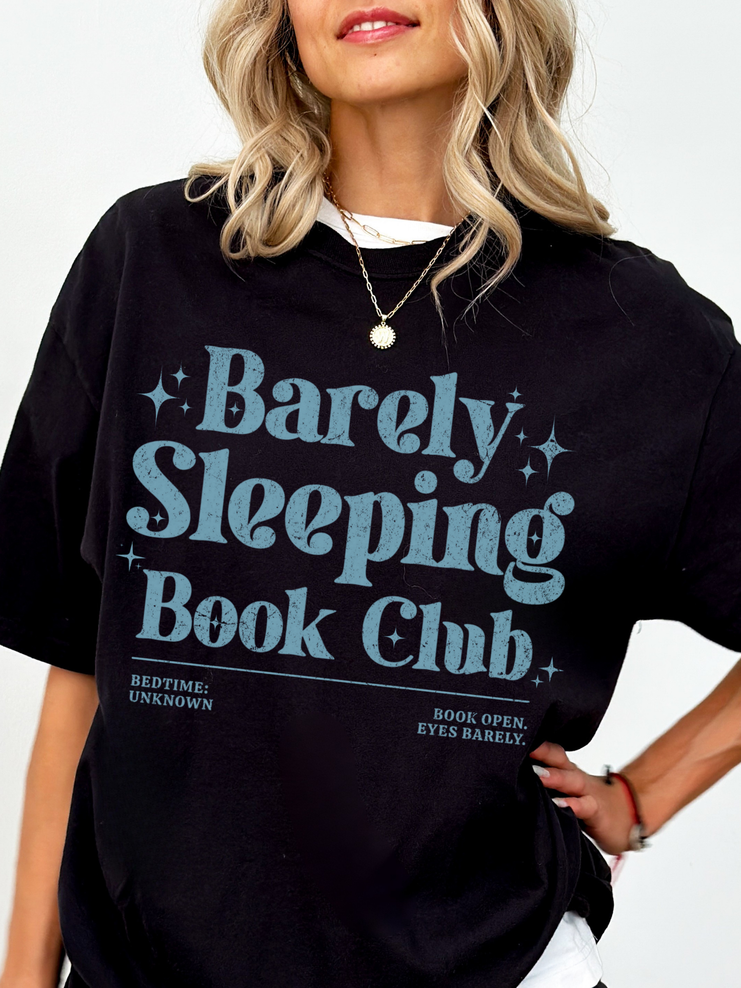 Barely Sleeping Book Club Shirt | Funny Gift for Book Lovers