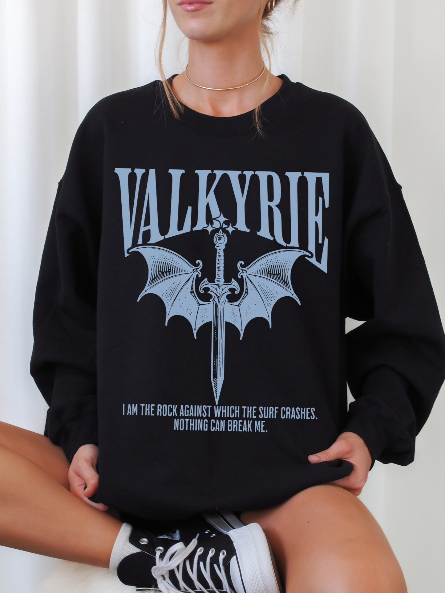 Valkyrie Sweatshirt | A Court of Silver Flames, ACOTAR Merch - TheLibraryCloset