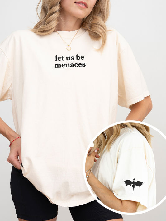 Let us be menaces Shirt | Fourth Wing Onyx Storm Merch