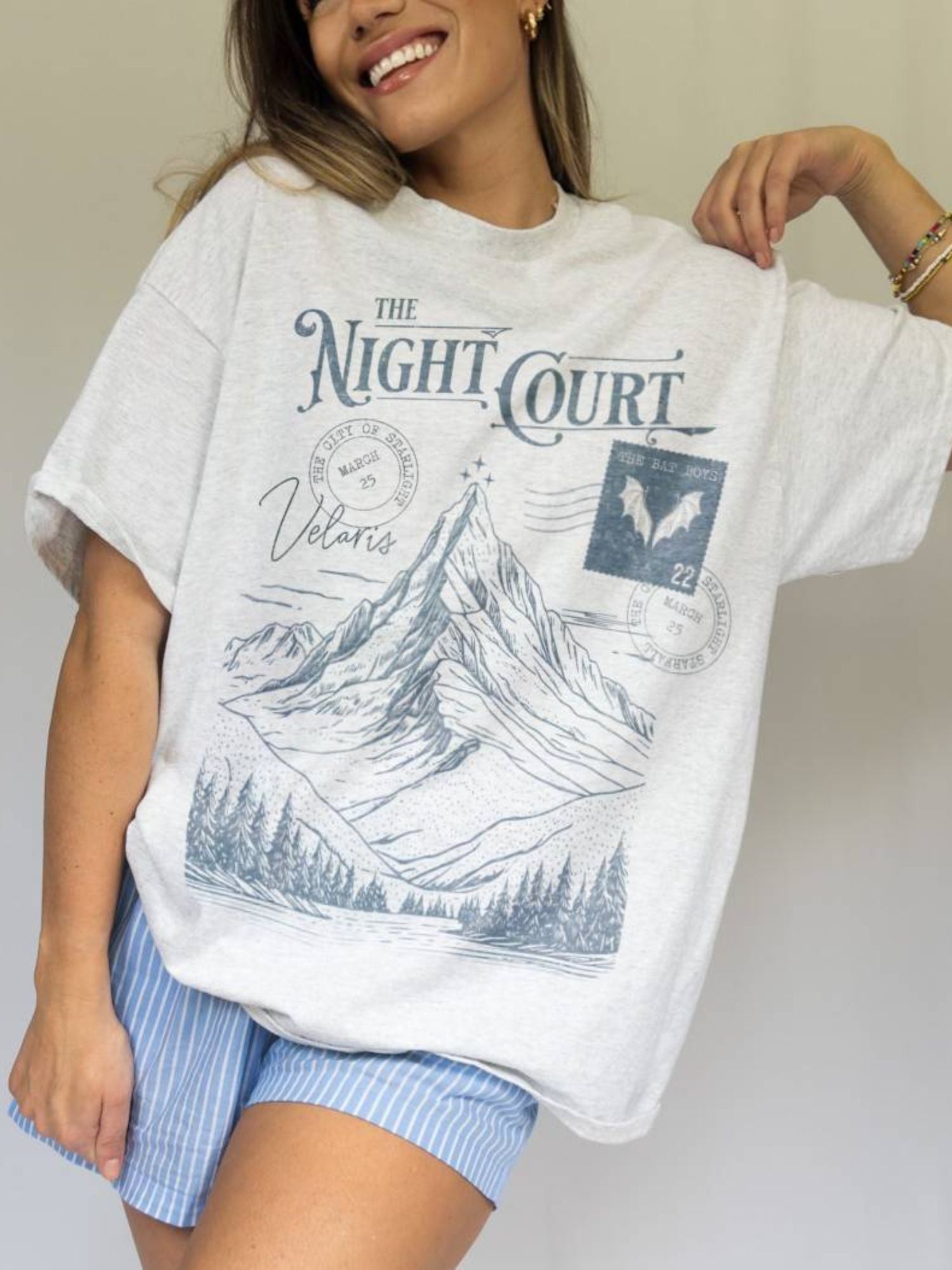 The Night Court Postcard Shirt | ACOTAR Merch