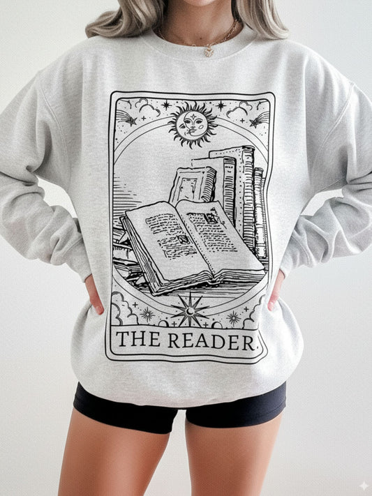 The Reader Tarot Card Sweatshirt | Bookish Gift