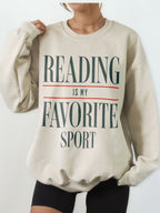 Reading Is My Favorite Sport Sweatshirt | Book Lover Gift