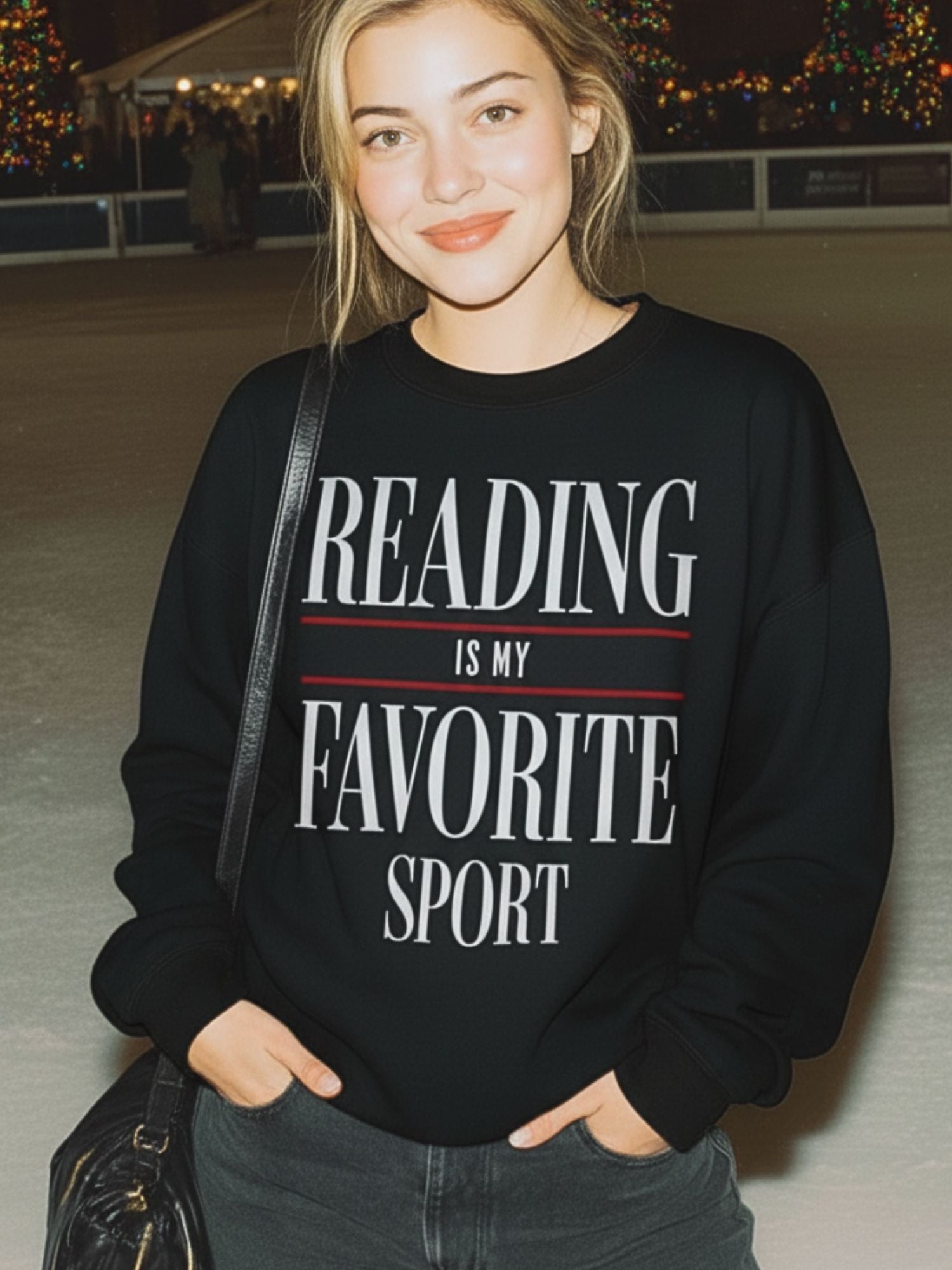 Reading Is My Favorite Sport Sweatshirt | Book Lover Gift