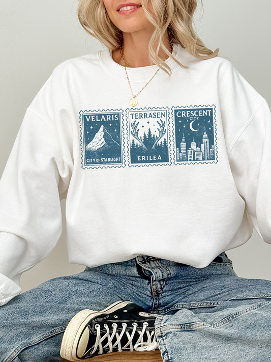 Sarah J Maas Stamps Sweatshirt | ACOTAR Merch