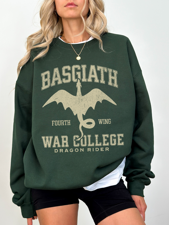 Basgiath War College Sweatshirt | Fourth Wing Merch β TheLibraryCloset