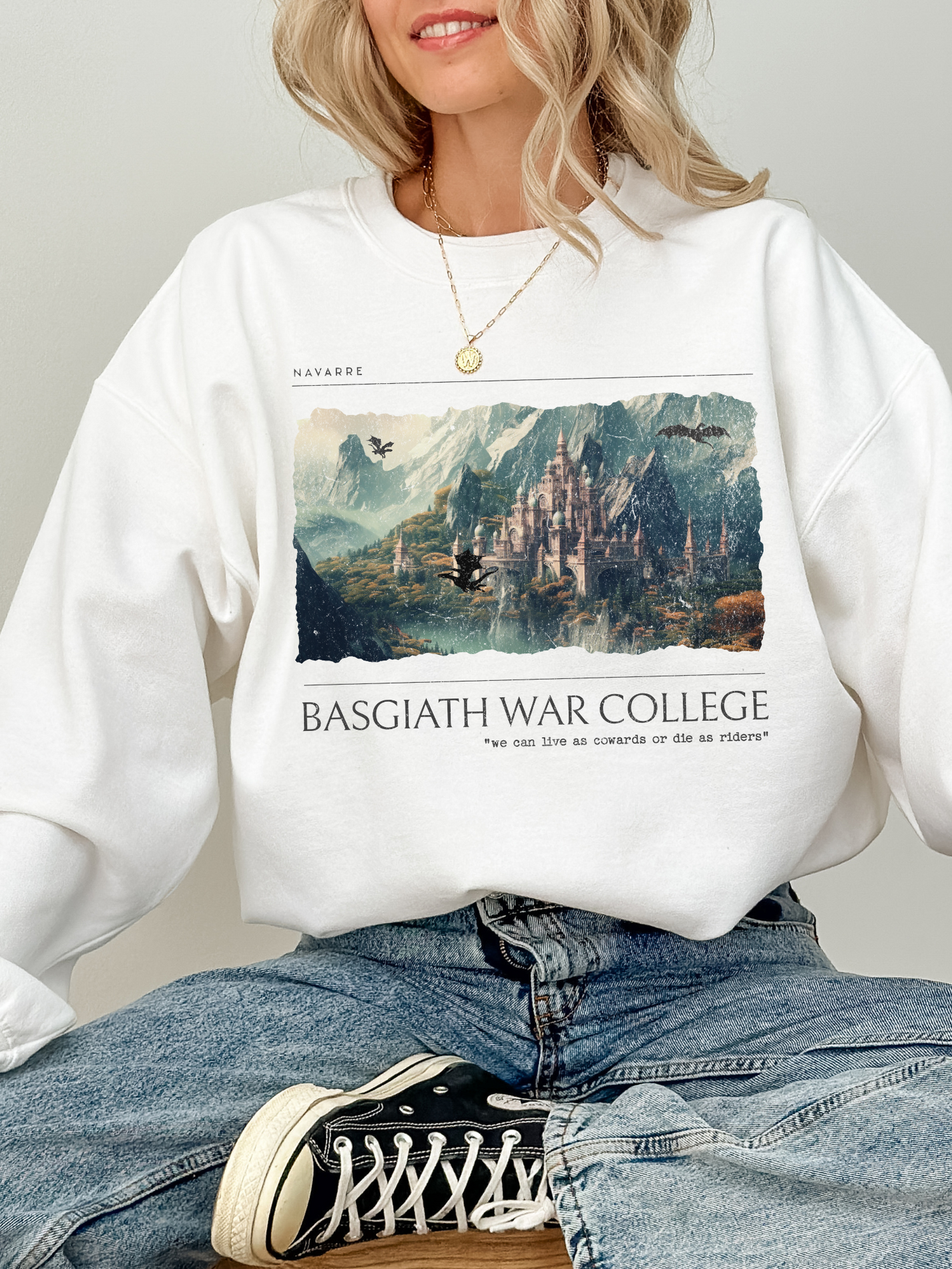 Basgiath War College Fourth Wing Sweatshirt | Fourth Wing Merch ...