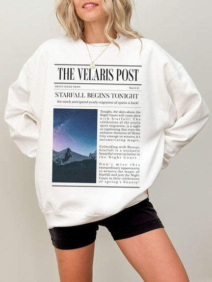 The Velaris Post Sweatshirt | ACOTAR Merch - TheLibraryCloset