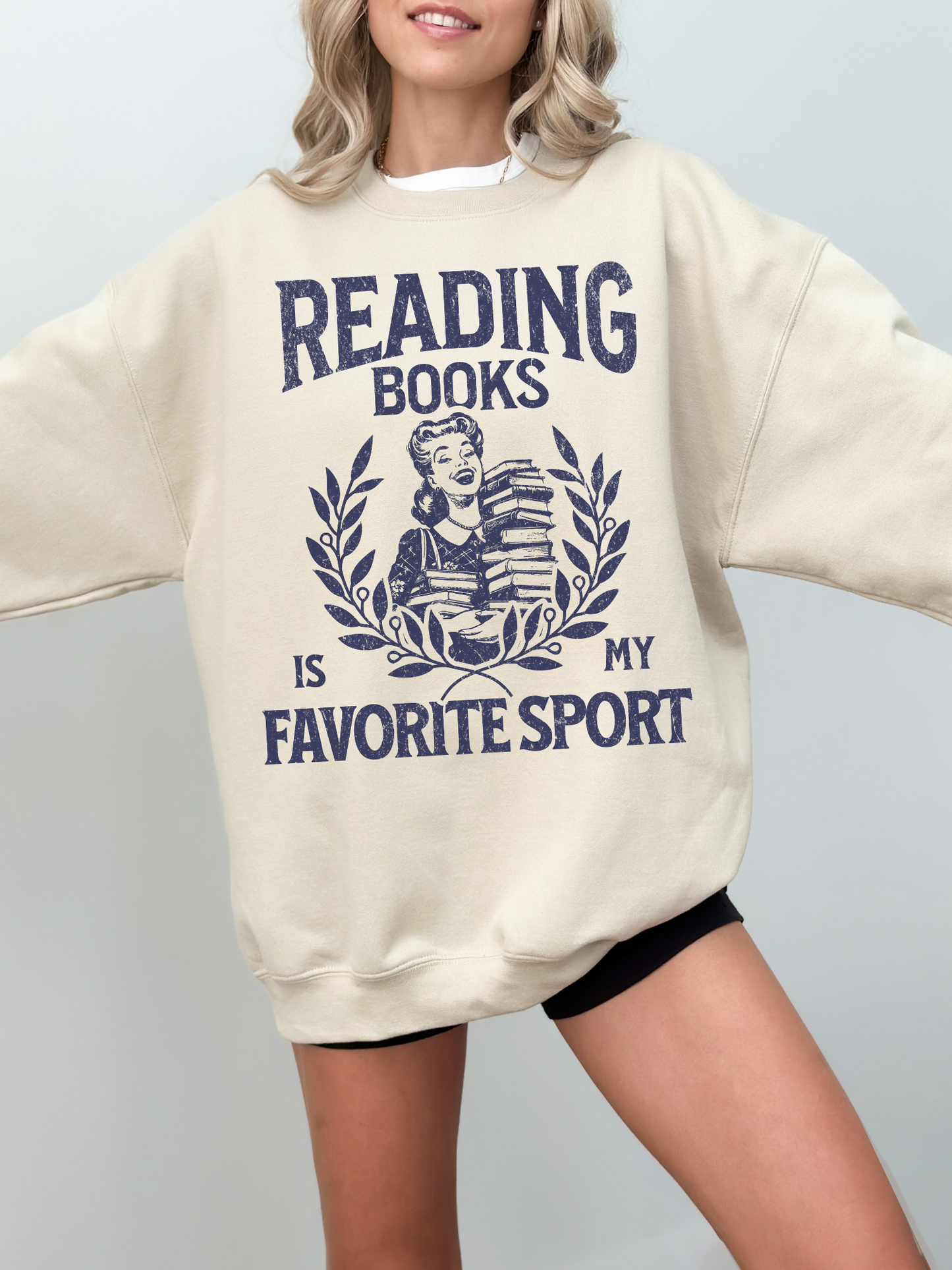 Reading books is my favorite sport Sweatshirt - TheLibraryCloset