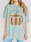 All Booked for Fall bookish pumpkin Comfort Colors shirt in Bay featuring vintage books and autumn reading design