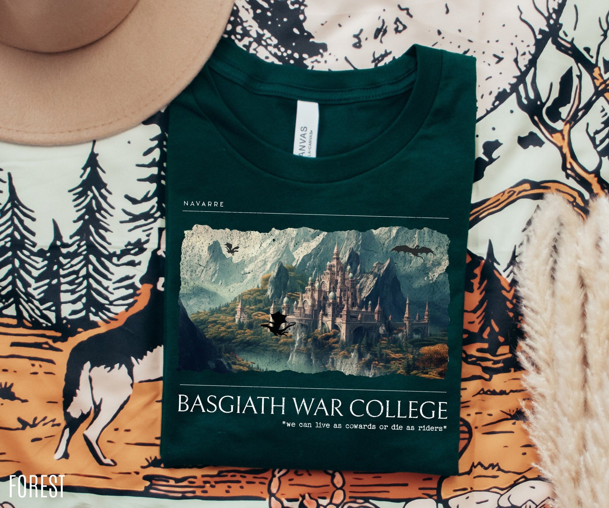 Basgiath War College Shirt | Fourth Wing Merch - TheLibraryCloset