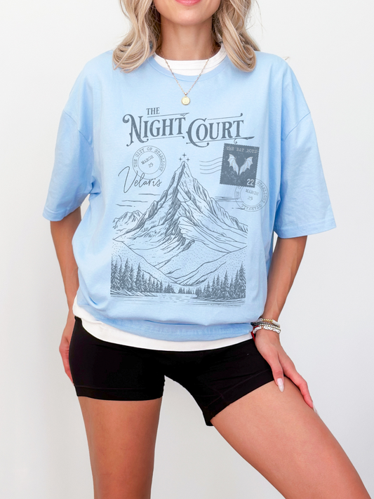 The Night Court Postcard Shirt | ACOTAR Merch